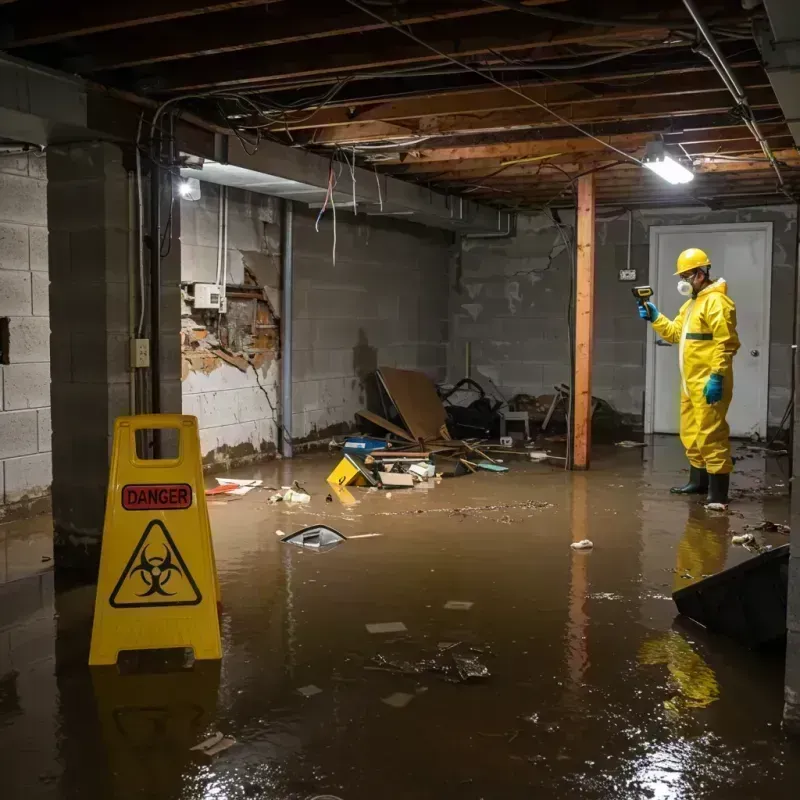 Flooded Basement Electrical Hazard in Fairplay, CO Property